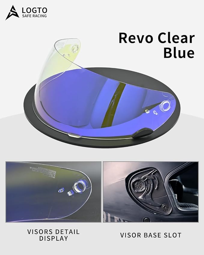Replacement Motorcycle Helmet Visor Shield for Star RS-1 Vortex Qualifier Revolver Helmet Accessories Universal