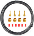 Replacement Bike Hydraulic Disc Brake Hose with Brass Olive and Barbed Fitting Kit Compatible with Shimano BH59, BH90, AVID SRAM and Magura, 2.5m Length, Multiple Fitting options (for Magura)