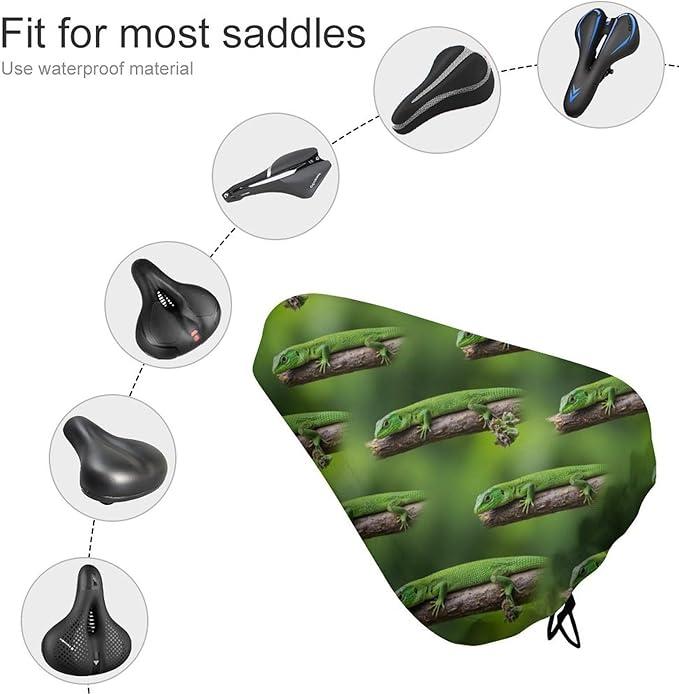 Adjustable Exercise Bike Seat Cover, Soft Cushion Indoor Outdoor Dust Resistant Protection