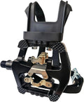 YBEKI Pro-Grade SPD Spin Bike Pedals and Straps/Toe Clip for Indoor Exercise Cycling & Spin Peloton/Schwinn/Sunny/Bikes Compatible, 9/16" Axle with Sealed Bearings + 12-Month Warranty