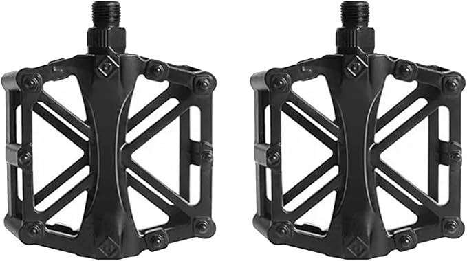 Mountain Bike Pedals Aluminum Alloy Stable Hollow Design Light Weight High Strength Wide Road Bike Pedal Set