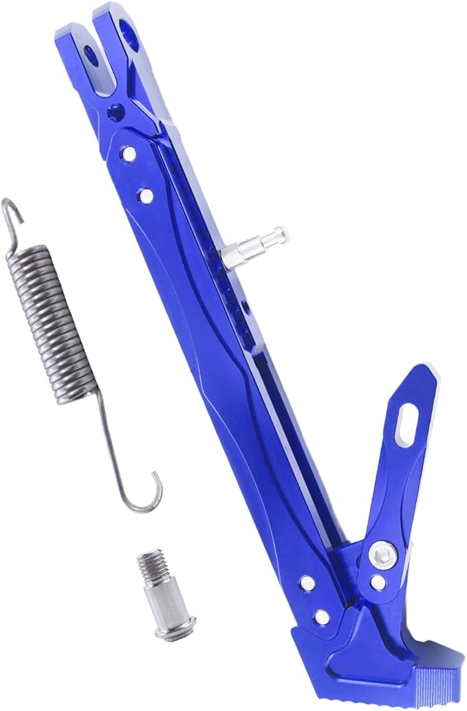 Universal Lengthened Adjustable Long Kickstand CNC Aluminum Alloy Motorcycle Long Kickstand Accessories Motor Modified Tripod Holder Kickstand Foot Side Support Stand Motorbike Dit Pit Bike