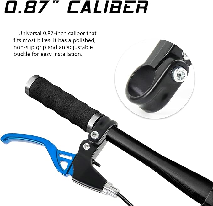 V-Type Bike Brake Set, Complete Universal Bike Front and Rear MTB Brake, Bicycle Brakes, Inner and Outer Cables, Include Brakes Lever Calipers Multi-Tool Wrenches
