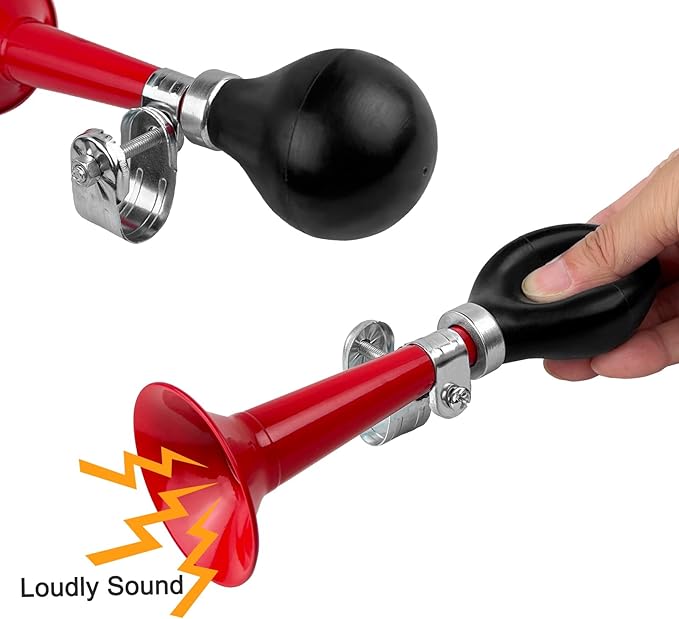 Aluminum Alloy Bike Horn, Loud Bicycle Horns for Kids and Adults,Retro and Easy-to-Install Bicycle Accessories