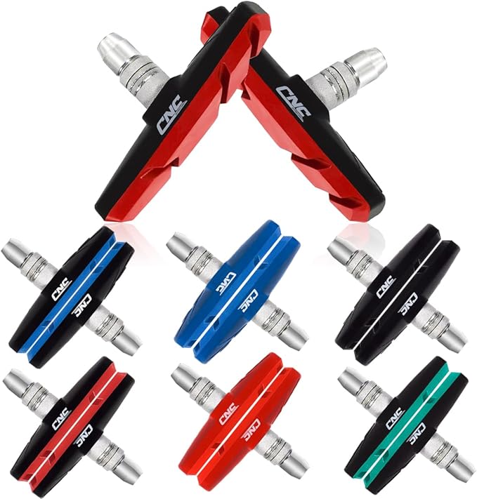 Chooee Bike V-Brake Pads, Bicycle Brake Pad Set, 2 Pairs Universal Brake Shoes