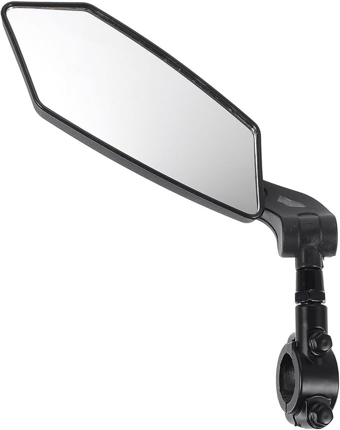 Bike Mirror for Handlebar Left Side HD Flat Rearview Bicycle Mirror with Handlebar Mount Cycling Rear View for Mountain Bike Riding Safety
