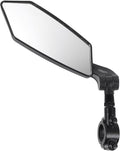 Bike Mirror for Handlebar Left Side HD Flat Rearview Bicycle Mirror with Handlebar Mount Cycling Rear View for Mountain Bike Riding Safety