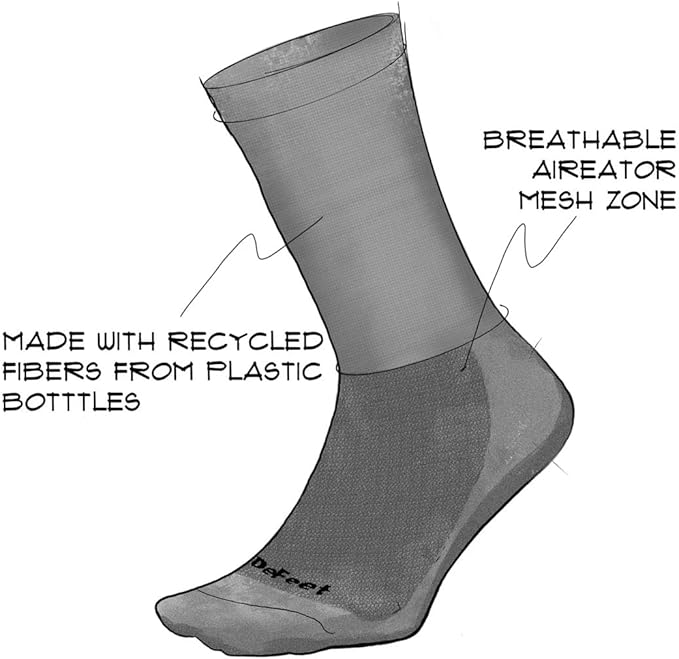 DEFEET - Aireator 6" - Designs - Cycling, Running, Everyday Sock
