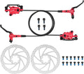 MEROCA M800 Mountain Bike Hydraulic Disc Brakes Hydraulic Bike Brakes Front 800mm and Rear 1400mm with PM Adapter for 160mm Rotor