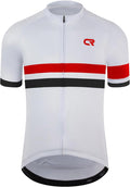 Coconut Ropamo CR Mens Cycling Jersey Short Sleeve Road Bike Shirt with 3+1 Zipper Pockets Breathable Quick Dry