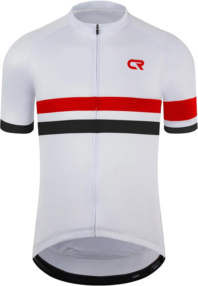 Coconut Ropamo CR Mens Cycling Jersey Short Sleeve Road Bike Shirt with 3+1 Zipper Pockets Breathable Quick Dry