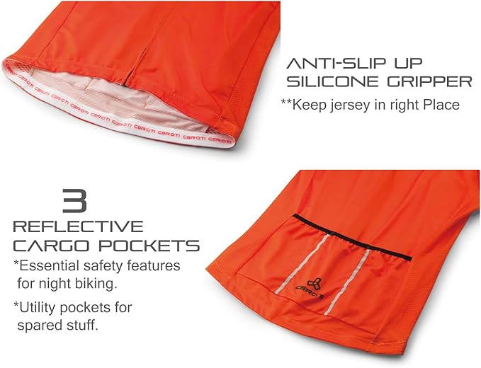 CEROTIPOLAR Snug Fit Men AirCool Cycling Jersey Bike Shirts UPF50+,PRO Dry Fit Light Weight Fabric