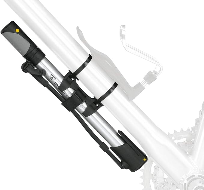 Topeak Mountain Morph Bike Pump – High-Volume Portable Floor Pump for MTB & Gravel Bikes, 160 Psi / 11 Bar Pressure Capacity, Butted Aluminum Barrel, Fold-Out Foot Pad & Flexible Hose