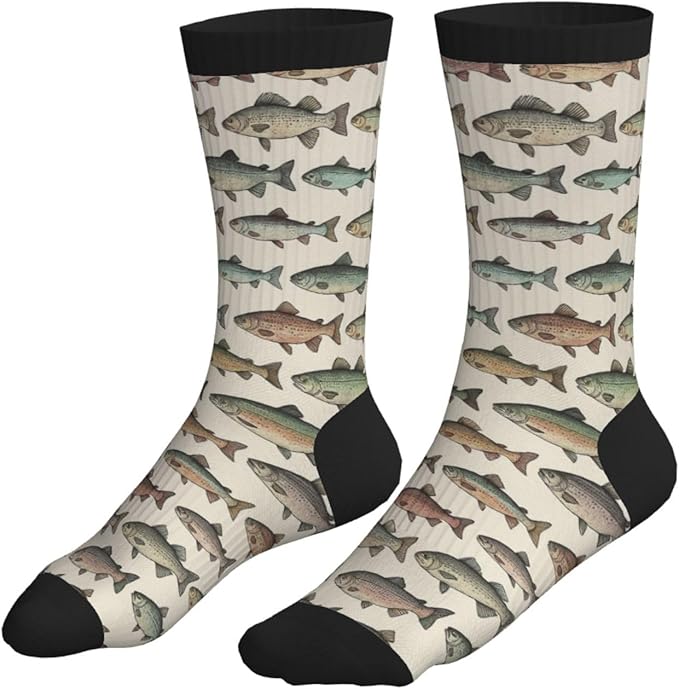 Crew Athletic Socks Funny Crazy Casual Sports Novelty Dress Socks for Women Men Running Hiking