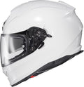 ScorpionEXO Ryzer Full Face Motorcycle Helmet with Pinlock Ready Shield with Integrated Speaker Pockets DOT ECE Approved Solid (Gloss White - Medium)