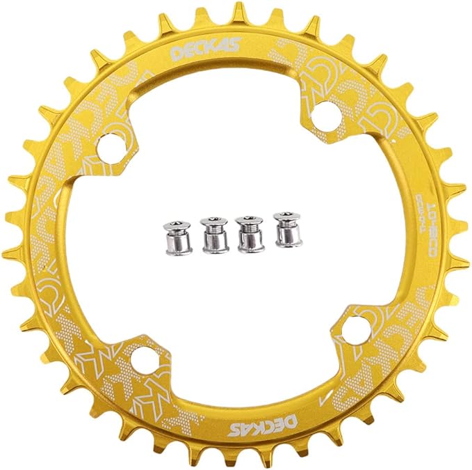 DJC Bike Chainring 104mm BCD Round/Oval MTB 104BCD 30T to 52T 7/8/9/10/11/12 Speed Narrow Wide Tooth Aluminum 7075 Super Lightweight 30T 32T 34T 36T 38T 40 42 DH XC Trail Fat Bike Ebike