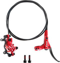 Z00M HB876 4-Pistons Hydraulic Disc Brake Set, MTB Hydraulic Brakes Right Rear 1450mm Mountain Bike Brakes Bicycle Disc Brake for eBike, Mountain Bike, Road Bike, Fat Bike(Pre-Bled)