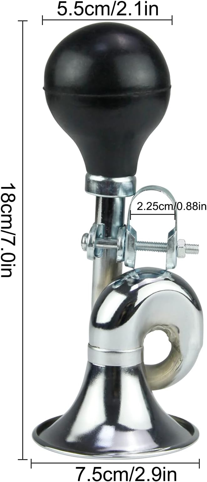 Aluminum Alloy Bike Horn, Loud Bicycle Horns for Kids and Adults,Retro and Easy-to-Install Bicycle Accessories