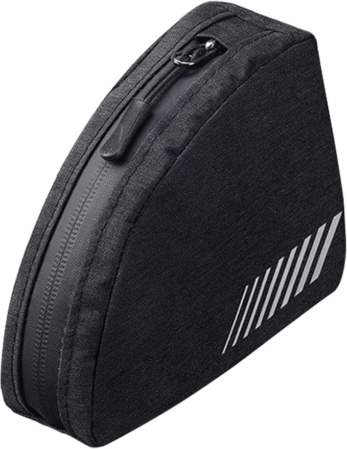 Bike Top Tube Bag, Bike Triangle Tools Storage Bag Top Tube Pouch with Reflective Strap, Rainproof Design, for Road Mountain Outdoor Cycling Accessories