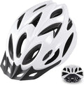Zacro Adult Bike Helmet, Safety Certified Cycling Helmet for Men Women, Lightweight with Detachable Visor, Adjustable Dial Fit 58-65cm, for Road/Mountain/Commuting,White