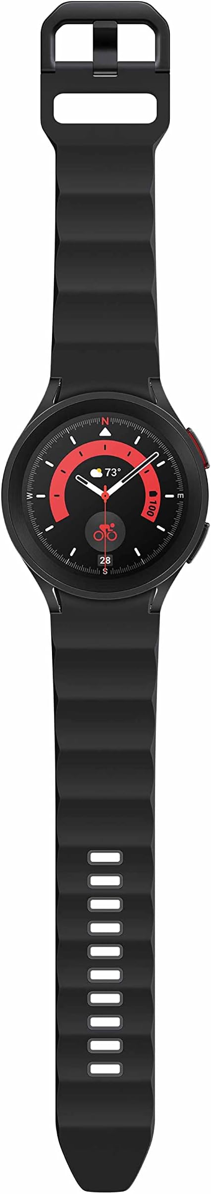SAMSUNG Galaxy Watch5 Pro Bespoke Edition 45mm Bluetooth Smartwatch, Body, Health, Fitness, Sleep Tracker, Sapphire Crystal Glass, Titanium Frame, US Version, Black Rugged Sport Band, Black