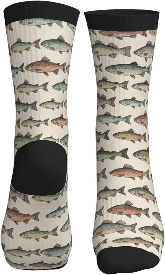 Crew Athletic Socks Funny Crazy Casual Sports Novelty Dress Socks for Women Men Running Hiking