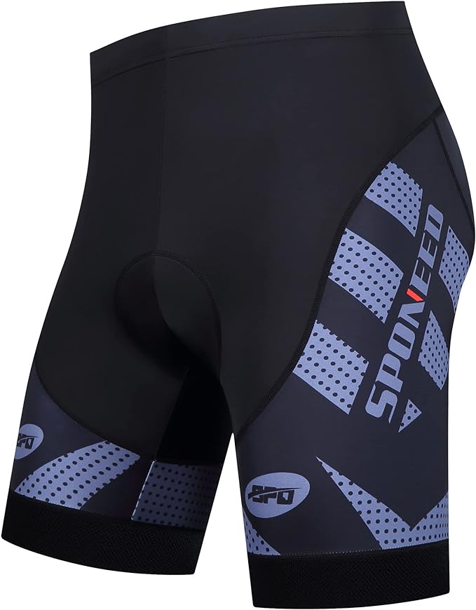 sponeed Men's Cycling Shorts Padded Bicycle Riding Pants Bike Biking Clothes Cycle Wear Tights