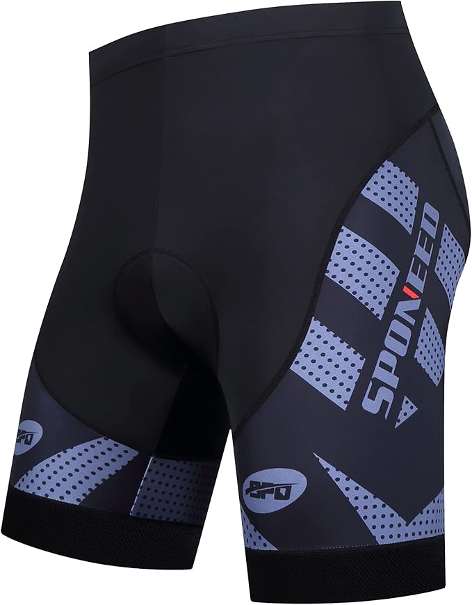 sponeed Men's Cycling Shorts Padded Bicycle Riding Pants Bike Biking Clothes Cycle Wear Tights