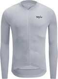 YKYWBIKE Cycling Jersey Men Long Sleeves Bike Jersey with Pockets Biking Shirts for Men Cycling Breathable MTB Biker Shirts