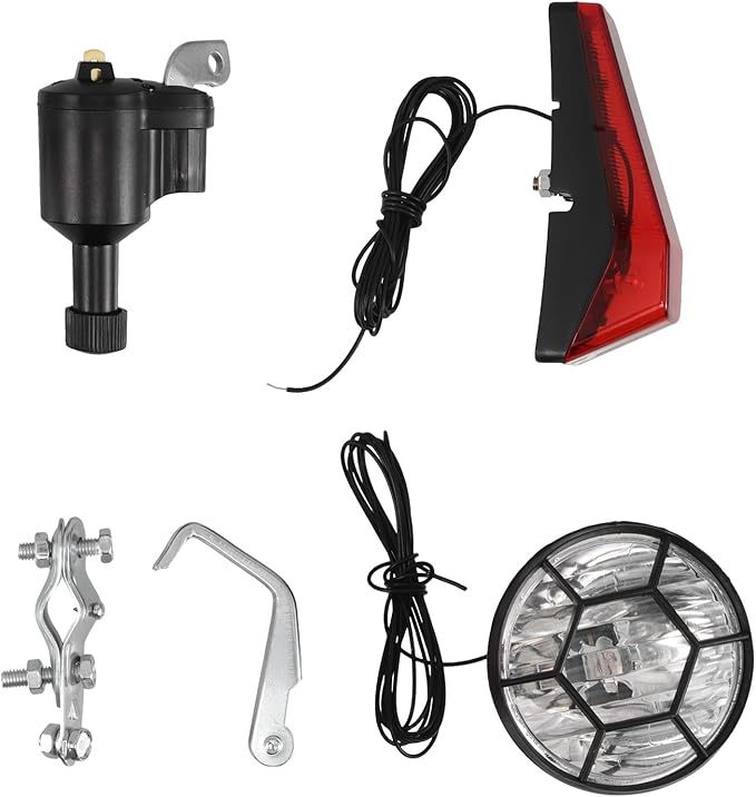Cabilock Rechargeable Bike Light Kit with Front and Rear LED Turn Signals, Ebike Tail Light and Dirt Bike Headlights Set for Mountain Cycling and Electric Scooter Safety