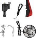 Cabilock Rechargeable Bike Light Kit with Front and Rear LED Turn Signals, Ebike Tail Light and Dirt Bike Headlights Set for Mountain Cycling and Electric Scooter Safety