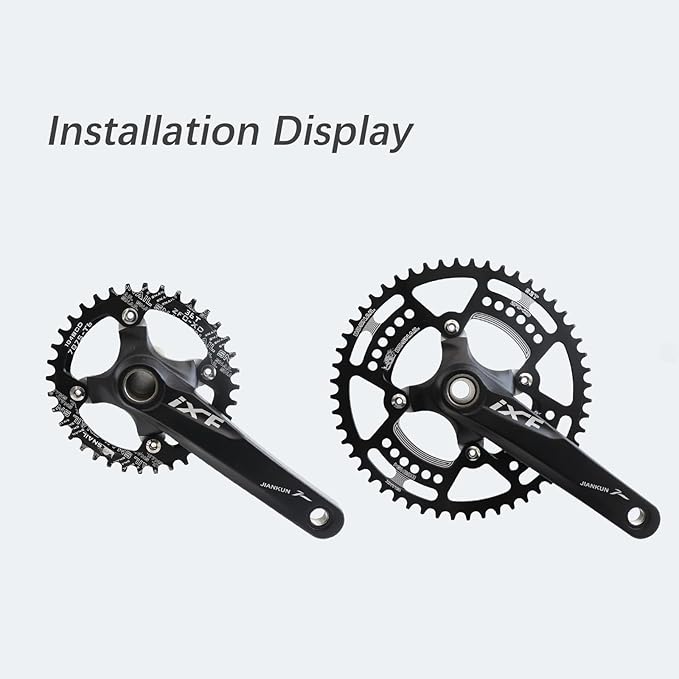 DJC Bike Chainring 104BCD Round/Oval 30t 32t 34t 36t 38t 40t 42t 44t 46t 48t 50t 52t Tooth Narrow Wide 7/8/9/10/11/12 Speed Ultralight MTB Mountain Bike 104 BCD Chainwheel
