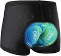 Men's Cycling Underwear Shorts 5D Padded Gel Mountain Bike Bicycle MTB Liner with Breathable, Quick Drying Shockproof
