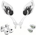 Bike Mirrors for Handlebars,2 Pack Bicycle Mirrors for Electric Bike, Mirrycle Bike Mirror, Handlebar Rearview Mirror, Easy Mount Bike Mirrors for Safety and Convenience(White)
