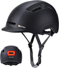 Adult Bike Helmet with Light - Dual Certified for Bicycle Scooter Skateboard Road Cycling Skating Helmet