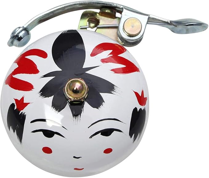 Crane Handpainted Bike Bell, Suzu Bicycle Bell, Made in Japan for City Bikes, Cruisers, Road Bikes or MTB, Fits Handlebar diameters 22.2 to 26.0mm