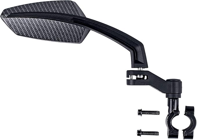 Bike Mirrors for Handlebars, 360° Rotatable Cycling Rear View Mirrors, Wide Angle Safe Shockproof Bike Mirrors Road, Bicycle Universal Fit Accessories 1 Pair (Black)