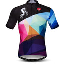 Men's Cycling Jerseys Tops Biking Shirts Short Sleeve Full Zipper Bike Clothing