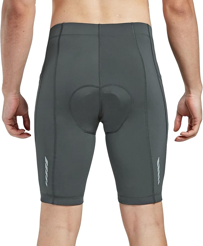 baleaf Men's Padded Bike Shorts Cycling Road Biking Riding Bicycle Cycle Wear Pockets UPF 50+ MTB Accessories Tights