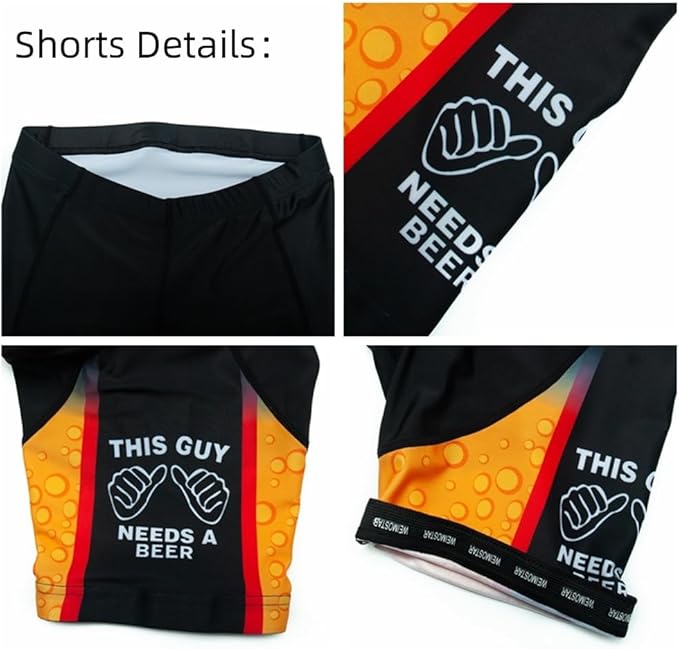 JPOJPO Cycling Jersey Men Set Bike Shirt Kit Short Sleeve Clothing Tops+5D Padded Shorts Summer Breathable Quick-Dry S-3XL