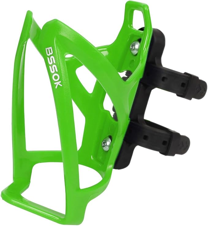 Bike Water Bottle Holder Ultra-Light Bicycle Bottle Cages with Cage Mounting Base for Road MTB Bikes (Green)