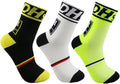 Libar Men's Cycling Socks Unisex Breathable Sports Running Trekking Athletic Basketball Socks