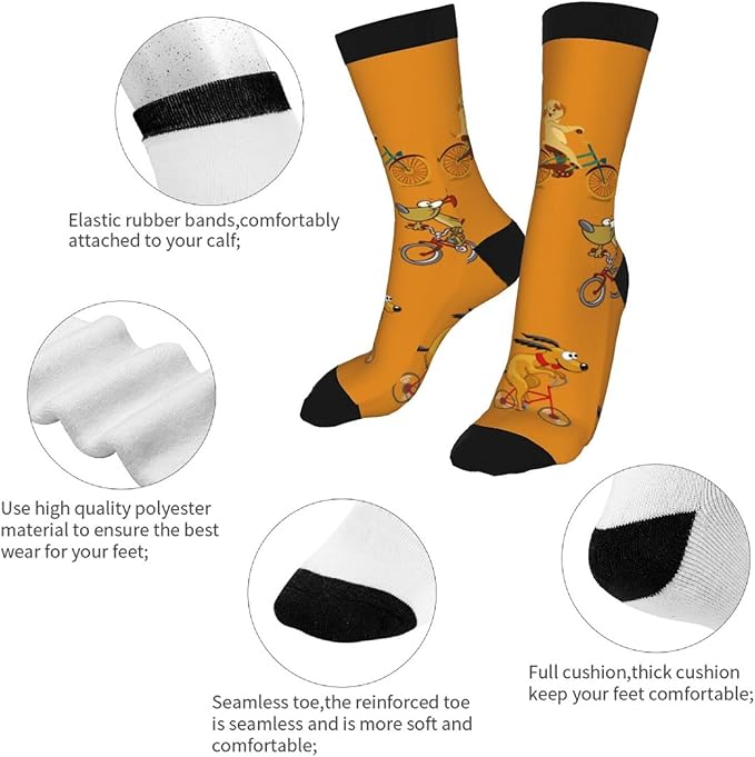 Novelty Crew Socks Crazy Socks For Women & Men