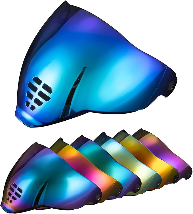 PSLER IC-06 visor- Icon Airflite Face Shield Motorcycle Helmet Visor Accessories Replacement for Icon Airflite IC-06，Deep Blue