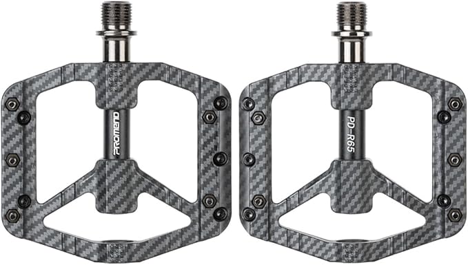 Bicycle Pedals for Mountain/Road/Folding/Touring Bikes - Nylon Body with Aluminum Alloy Sleeve, Chrome-Molybdenum Steel Axle, 3 Sealed Bearings, 9/16" Standard Thread