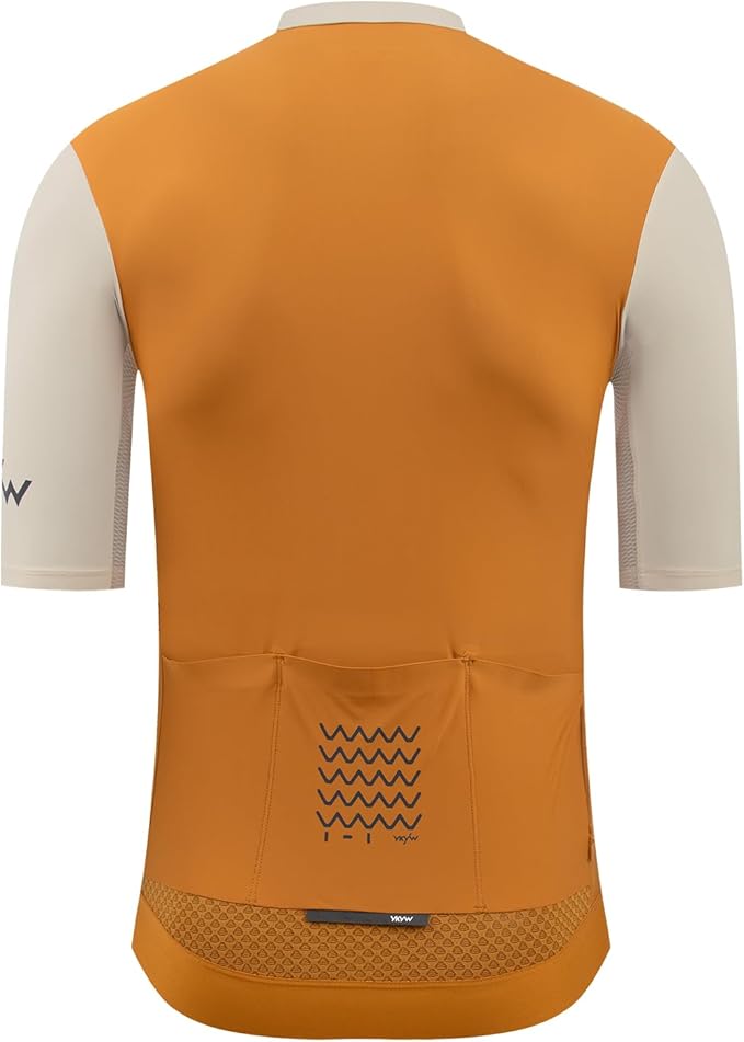 YKYWBIKE Cycling Jersey Men with Pockets Bike Jersey Short Sleeve Biking Shirts for Men Cycling Breathable MTB Biker Shirts