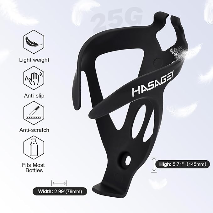 Bicycle Water Bottle Holder with 24 Oz Bottle, Durable Leak-Proof Non-Slip Design, Lightweight & Universal Fit for Mountain/Road Cycling Accessories