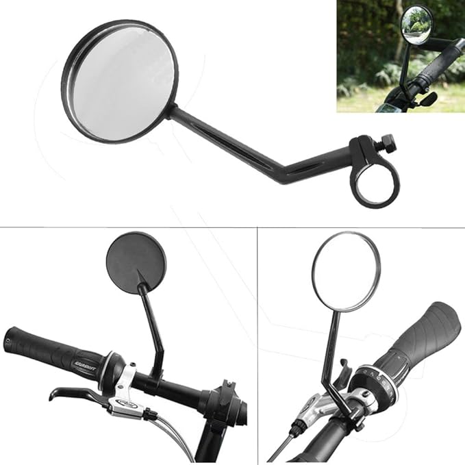 Rearview Rear View Bike Mirror Handlebar Cycling 1pc Flexible Bicycle Bike accessories Solar Bike