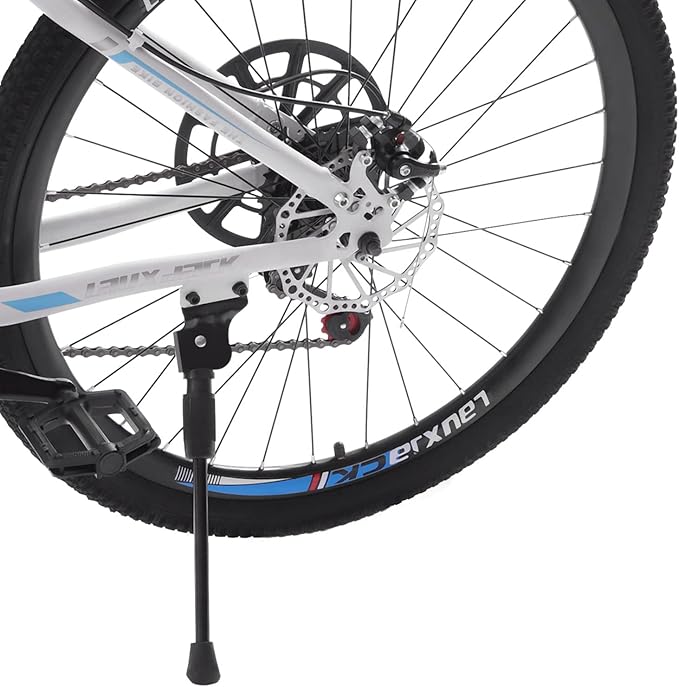 26 Inch Folding Mountain Bike, 21 Speed Full Suspension High-Carbon Steel MTB Foldable Bicycle, Dual Disc Brake Non-Slip Folding Bikes, Mountain Bicycle for Adults/Men/Women