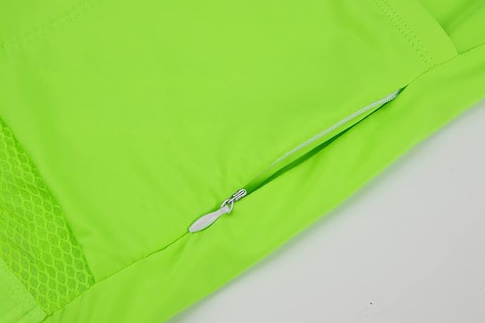 Men's Cycling Jersey Zipper Pocket Short Sleeve Lightweight Aero Race Fit Bike Jersey, UPF 50+ Biking Cycling Shirt
